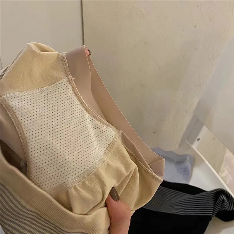 Shorts modeladora sem costura feminina de cintura alta, respirável, que afina a barriga e levanta o bumbum!