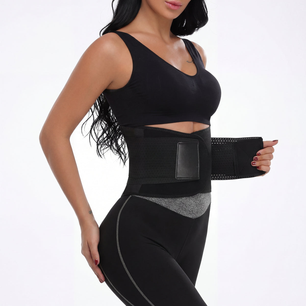 Vensslim Women Sauna Sweat Abdomen Trimmer Belt Waist Trainer Slimming Body Shaper Corset Workout Belly Slim Fat Burner Girdles